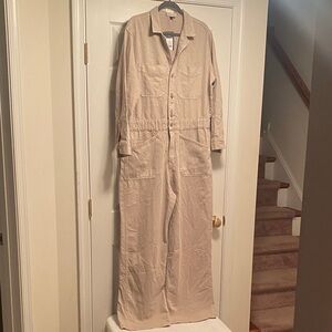 Universal Thread Beige Long-Sleeve Jumpsuit…size 16
